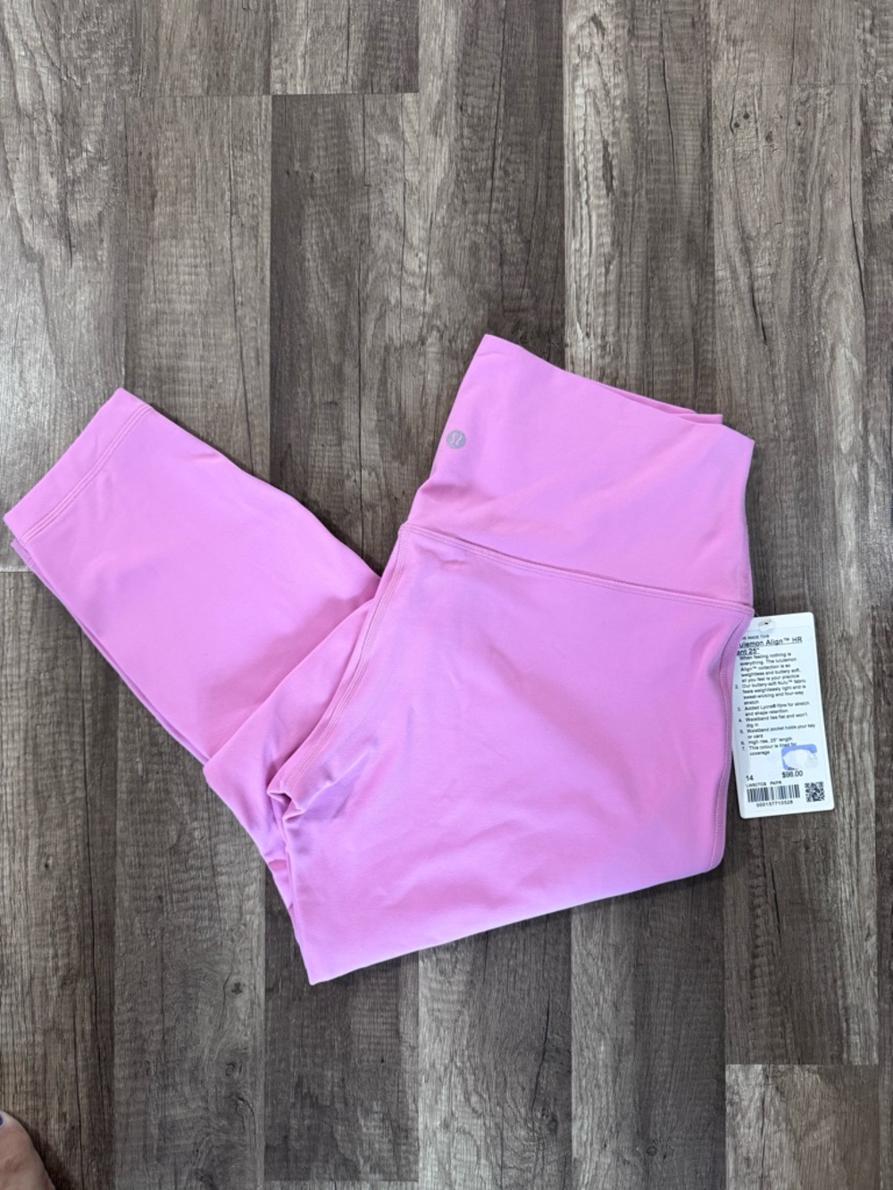 Lululemon align High-Rise 25” lined Leggings (Pink frosting)